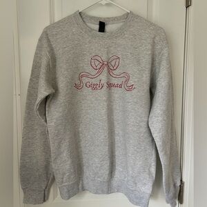 ‘Giggly Squad’ Grey Crewneck Sweatshirt